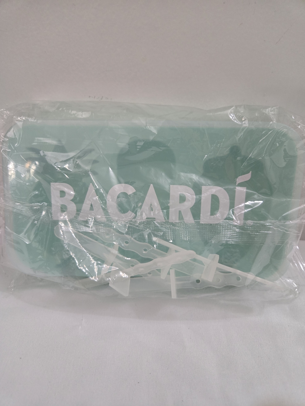 BACARDI Popsicle Mold Set Mint Green 3 Ice Pop Molds Reusable Promo NEW